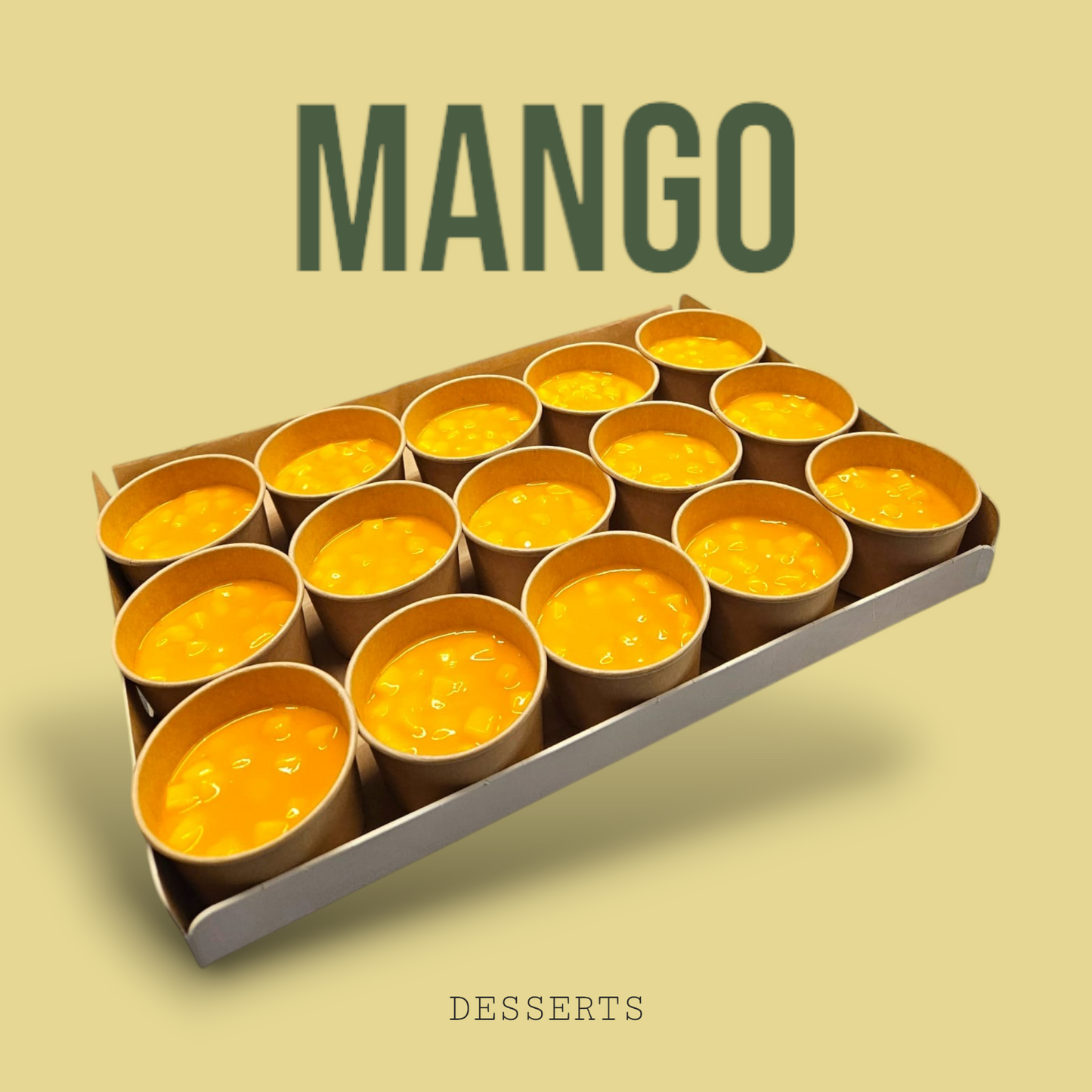 MINI PANNA COTTA MANGUE FRAÎCHE🥭
