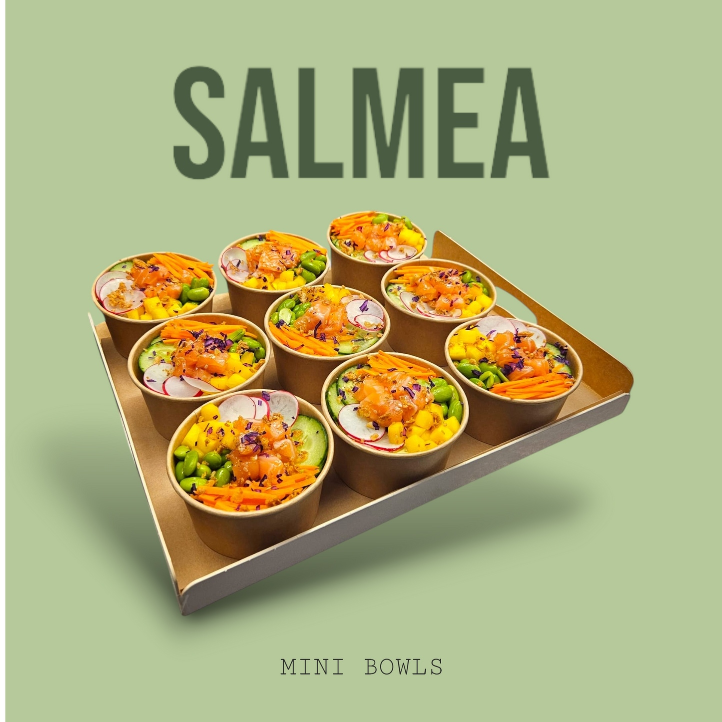 MINI POKE SAUMON MARINÉ🐟 RIZ VINAIGRÉ SÉSAME